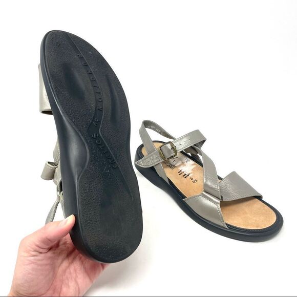 SOLIDUS Natura Plus Taupe Metallic Comfort Sandals Size UK 6.5G/ 39 Narrow - Picture 9 of 10